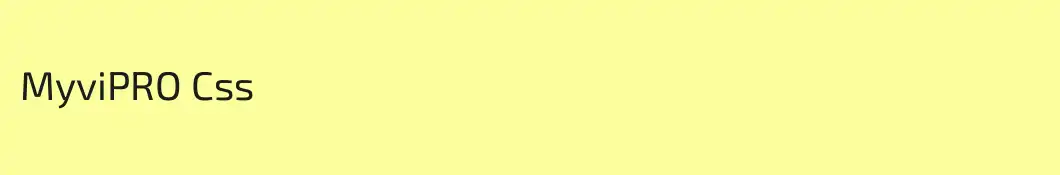 MyviPRO Css